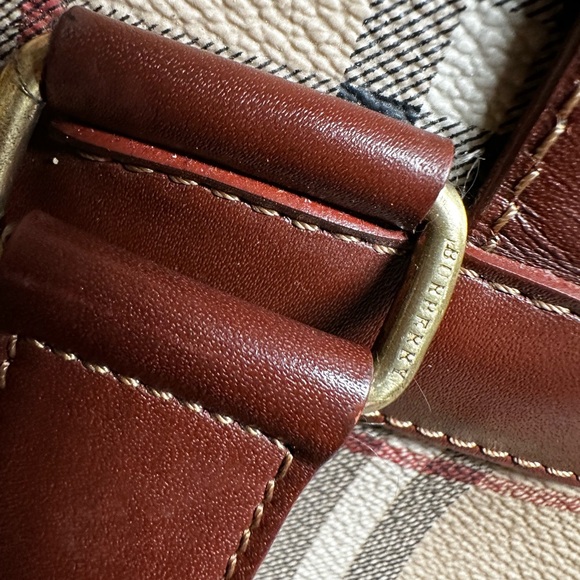 đź’ŻBurberry Iconic Plaid Checker Brown Big Backpack - Picture 15 of 16